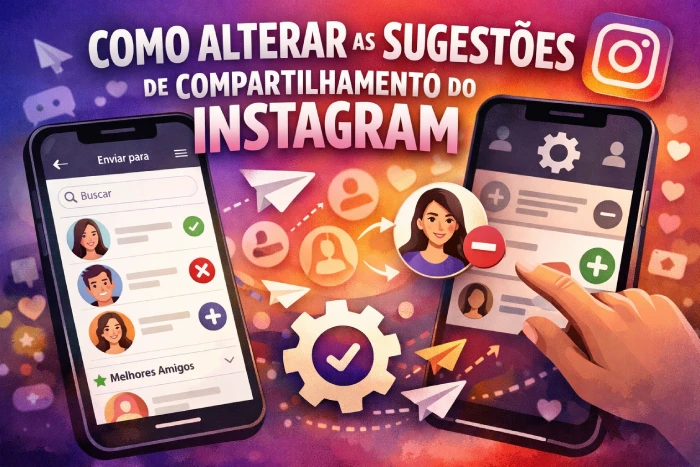 Como alterar as sugestões de compartilhamento do Instagram